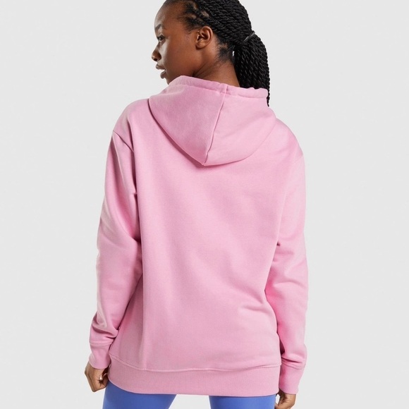 (NWT) GYMSHARK Apollo Oversized Hoodie In Sorbet Pink, Small - Picture 7 of 17
